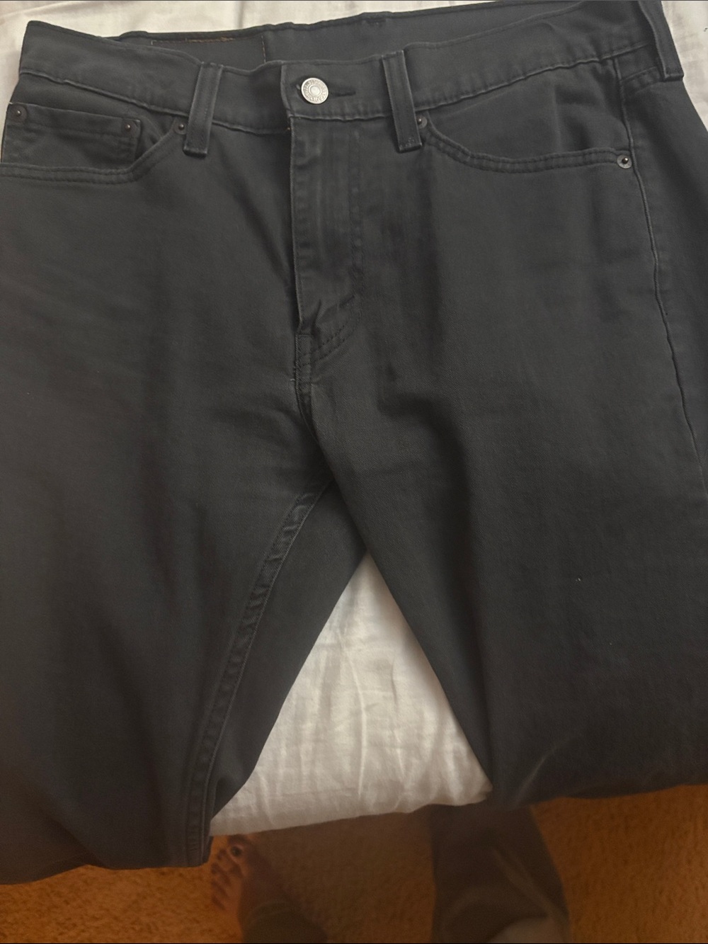 Men's Black/grey Jeans